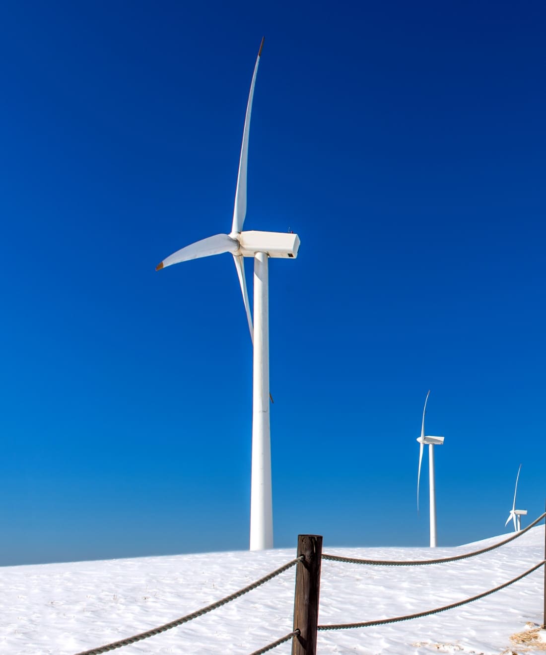 Wind turbines at sunrise